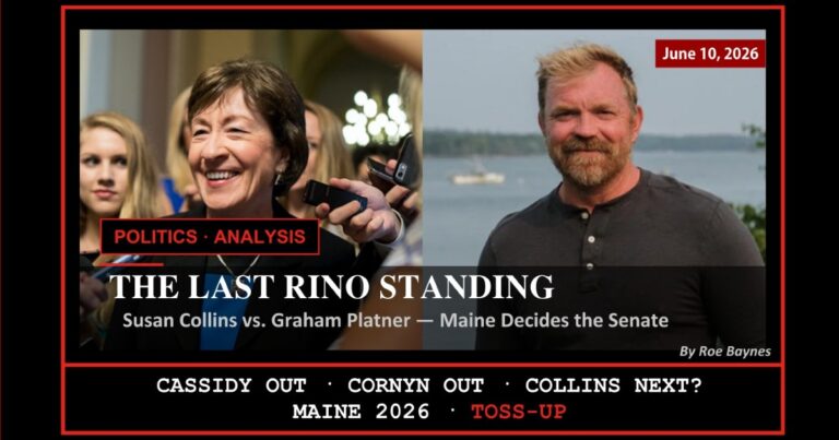 Susan Collins: The Last RINO Standing — Maine’s Senate Race Becomes the Most Watched in America