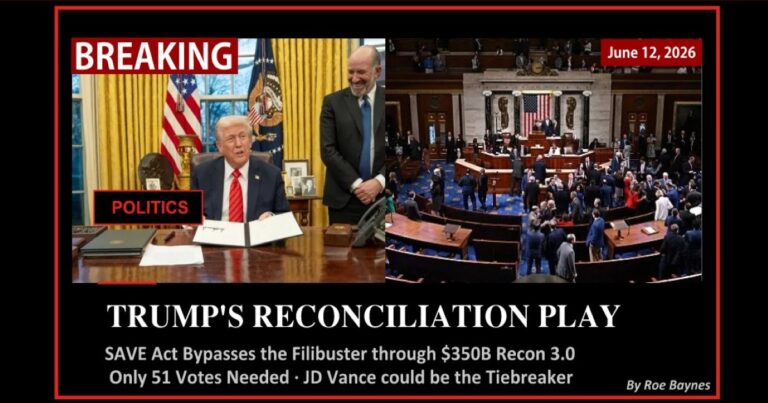 Trump Calls on Congress to Pass SAVE Act Through Reconciliation — Bypassing the Filibuster Entirely